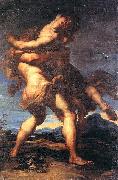 FERRARI, Gaudenzio Heracles and Antaeus oil painting artist